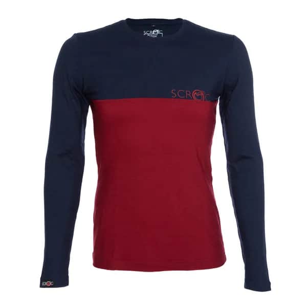 sMerino 155 Shirt Teo langarm Dunkelrot L