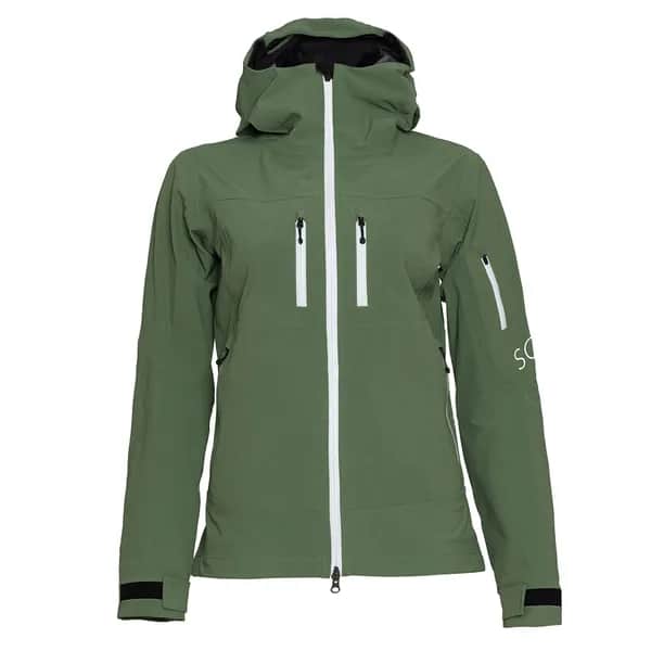 sMerinoshell Jacke Selo w Olivgrün L