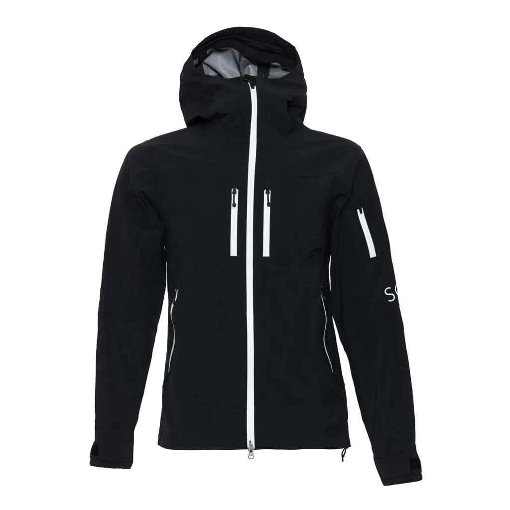 sMerinoshell Jacke Selo Schwarz L