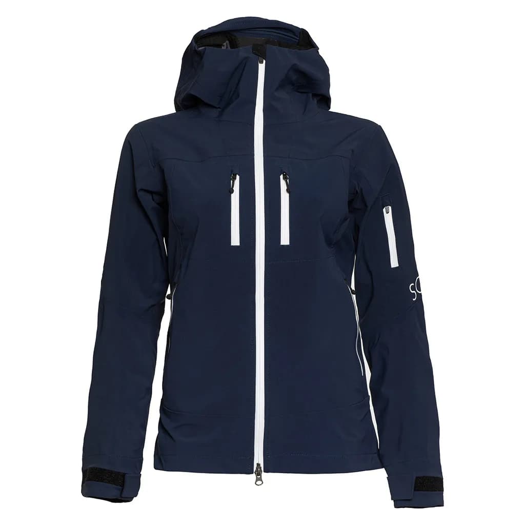 sMerinoshell Jacke Selo w Dunkelblau L