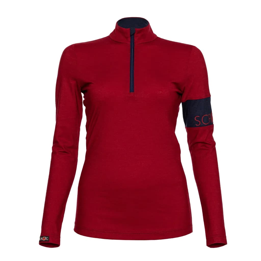 sMerino 155 Shirt Valo langarm w Dunkelrot L