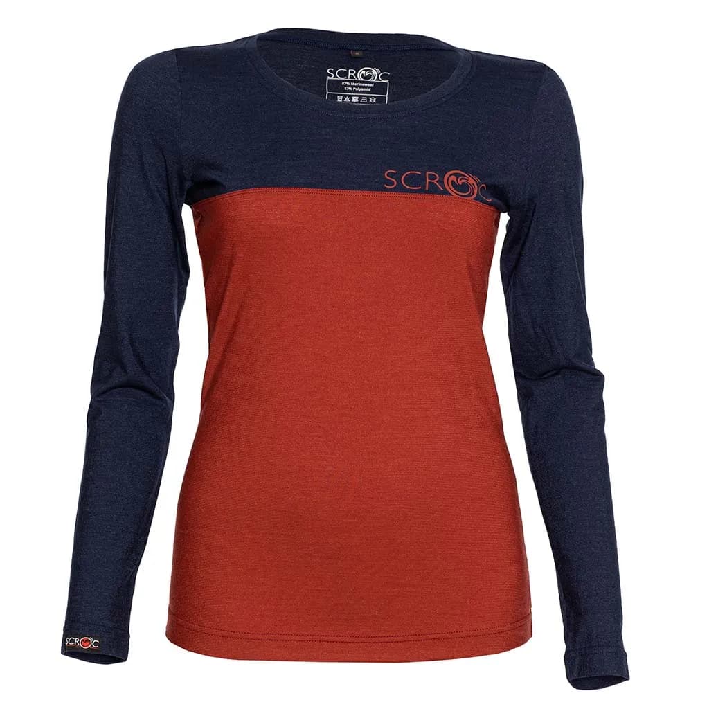 sMerino 155 Shirt Teo langarm w Rostbraun L