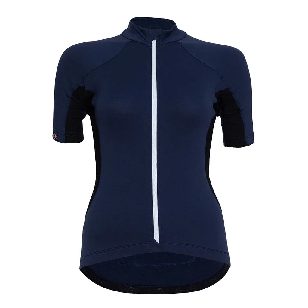 sMerino 155 Bike Trikot Fama w Dunkelblau L