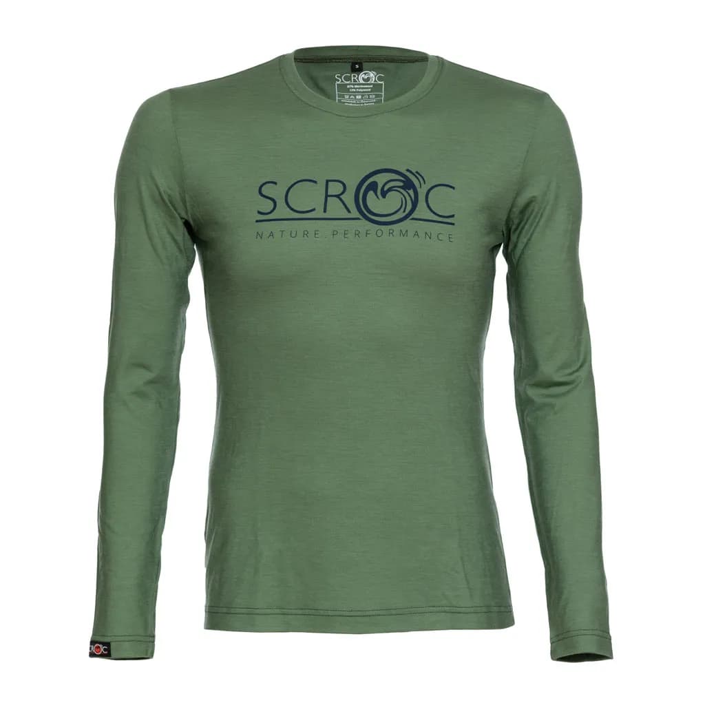 sMerino 155 Shirt Brako langarm Olivgrün L