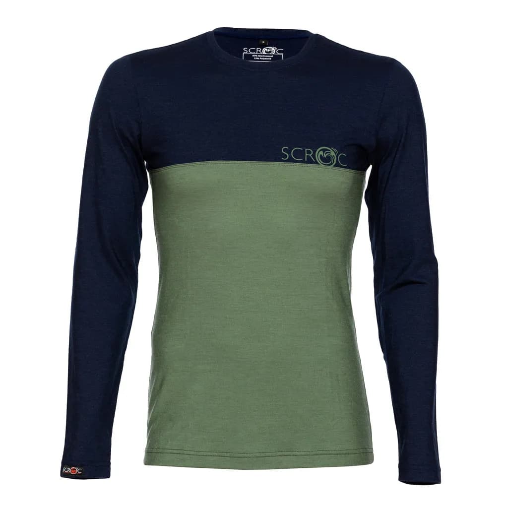 sMerino 155 Shirt Teo langarm Olivgrün L