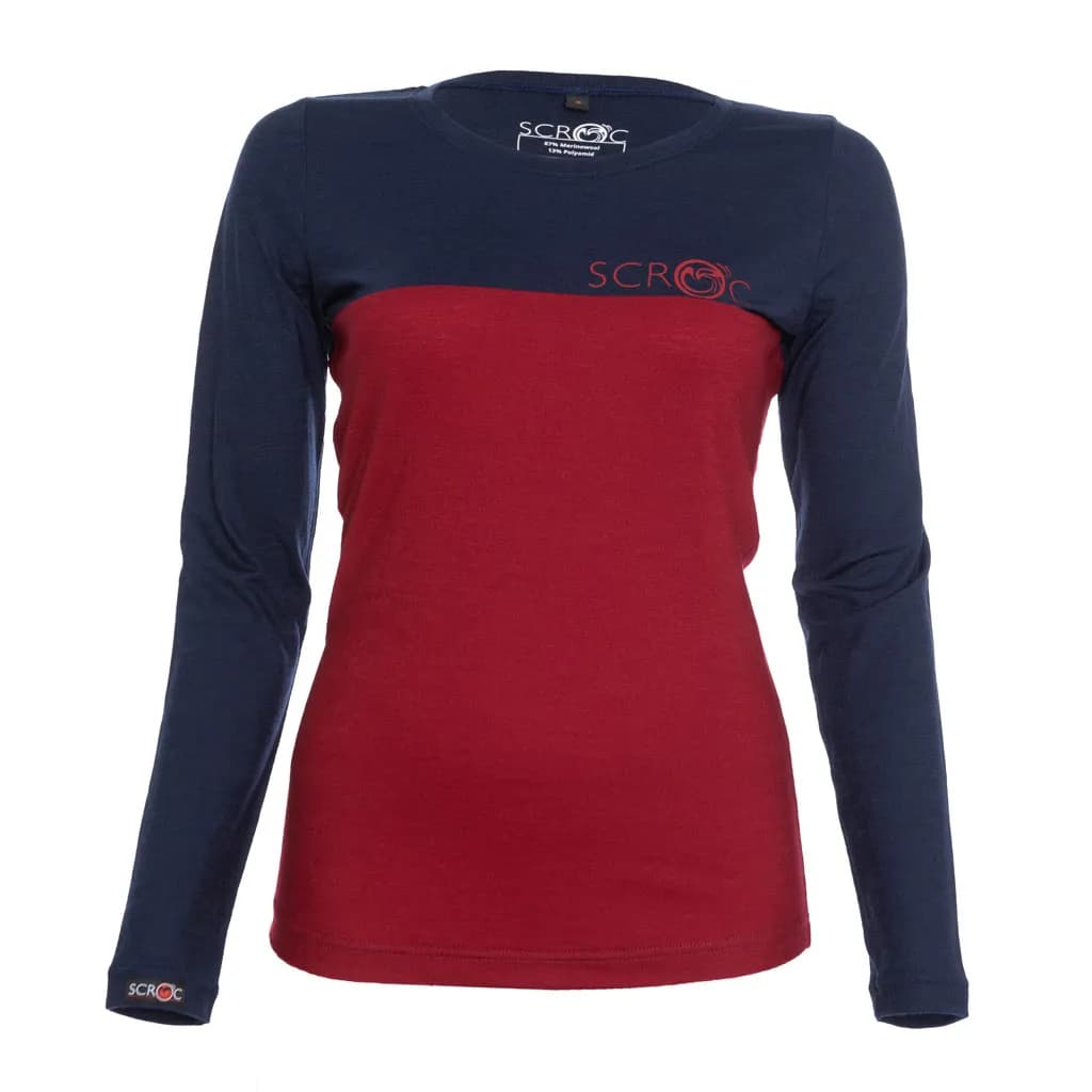 sMerino 155 Shirt Teo langarm w Dunkelrot L