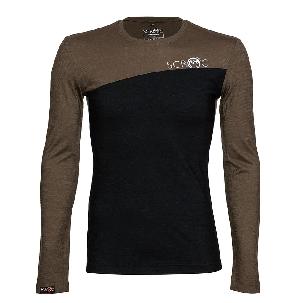 sMerino 160 Shirt Dukolora langarm Mokka L