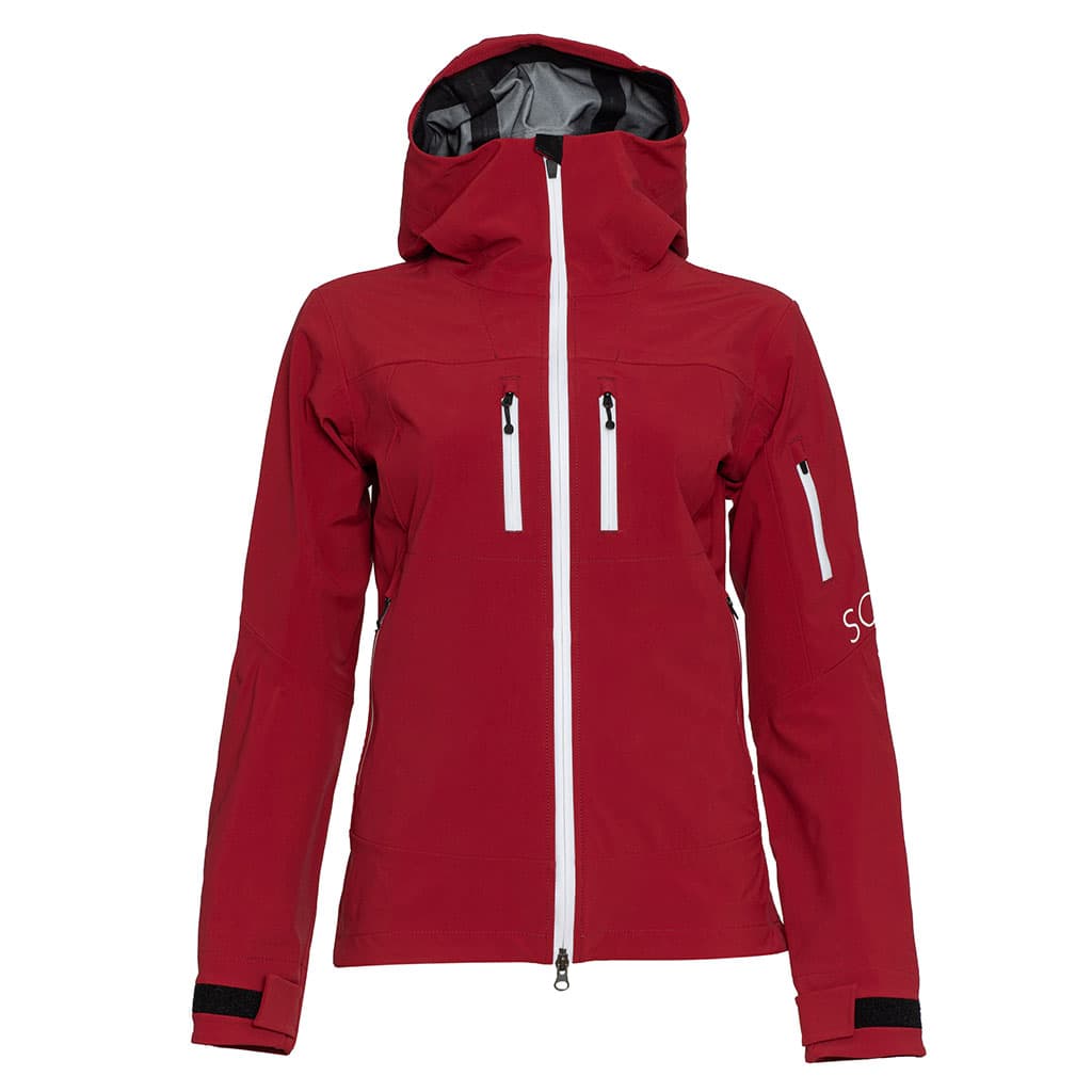 sMerinoshell Jacke Selo w Dunkelrot L