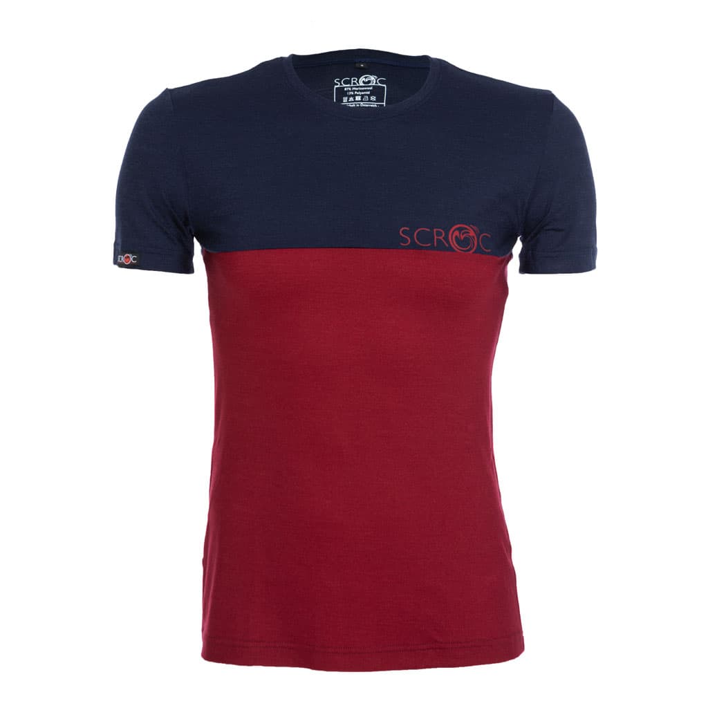 sMerino 155 Shirt Teo Dunkelrot L