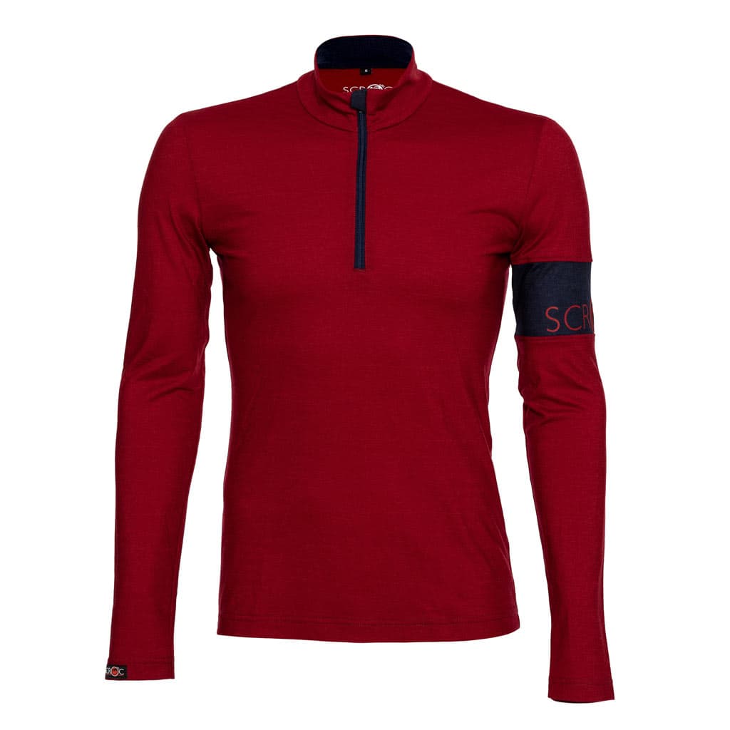 sMerino 155 Shirt Valo langarm Dunkelrot L