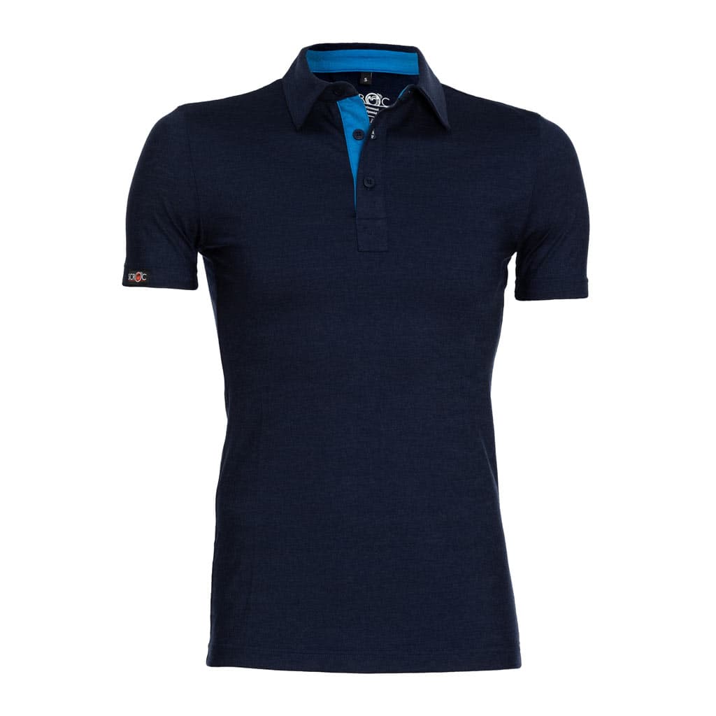 sMerino 160 Polo Solida Dunkelblau L
