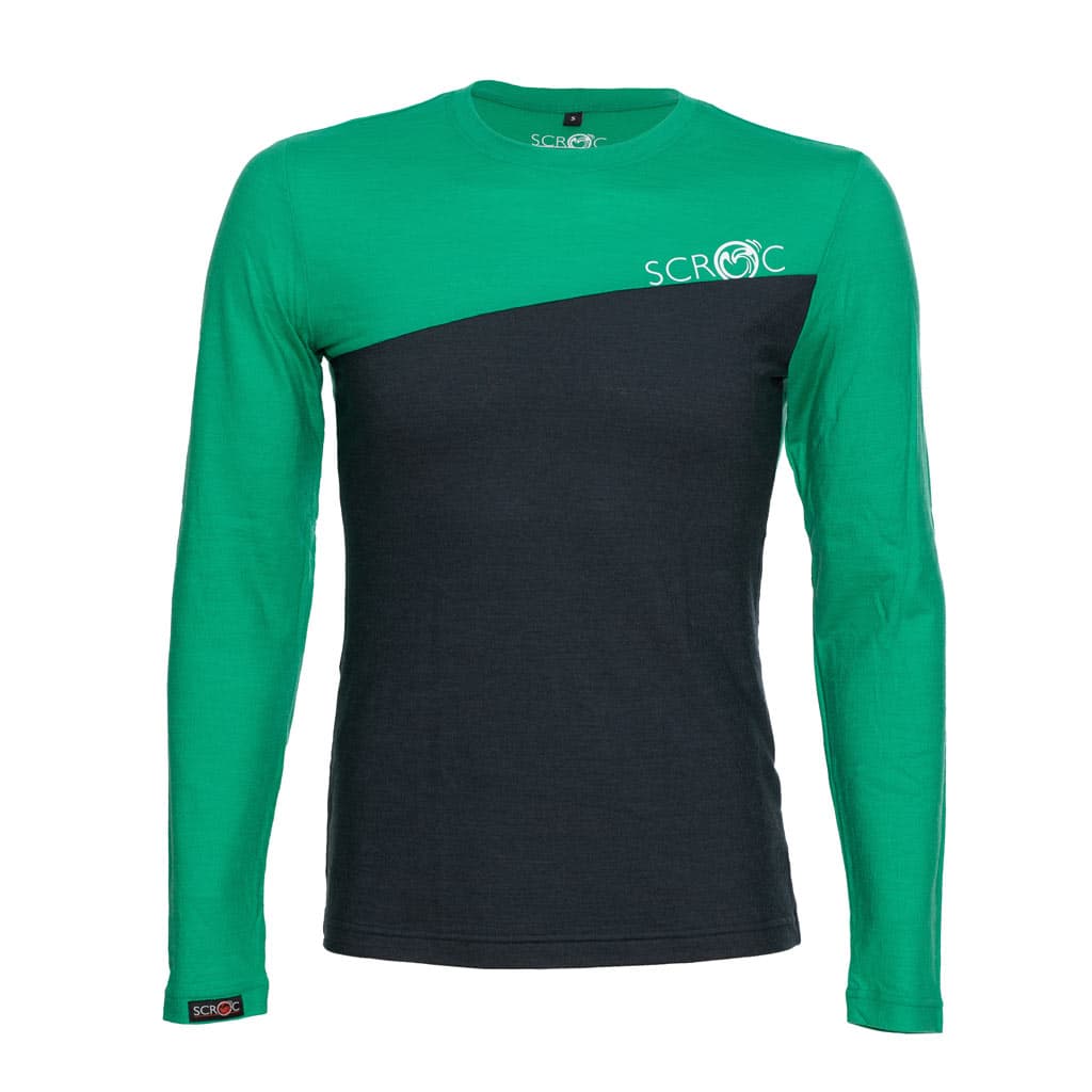 sMerino 160 Shirt Dukolora langarm Grün L