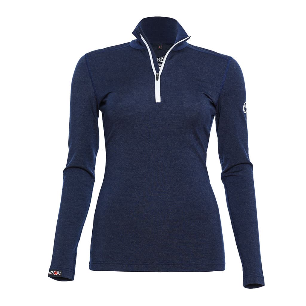 sMerino 190 Shirt Zipo langarm w Dunkelblau L