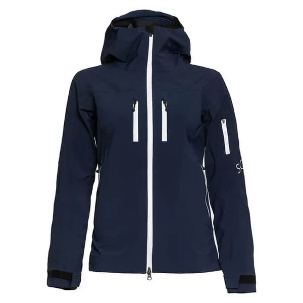 sMerinoshell Jacke Selo w Dunkelblau L