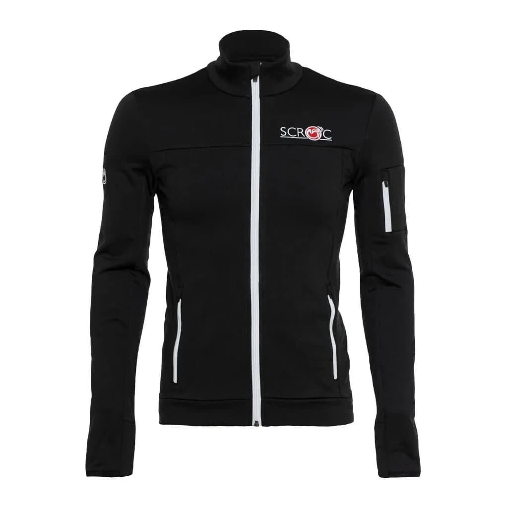 sFleece Merino Jacke Varma Schwarz L