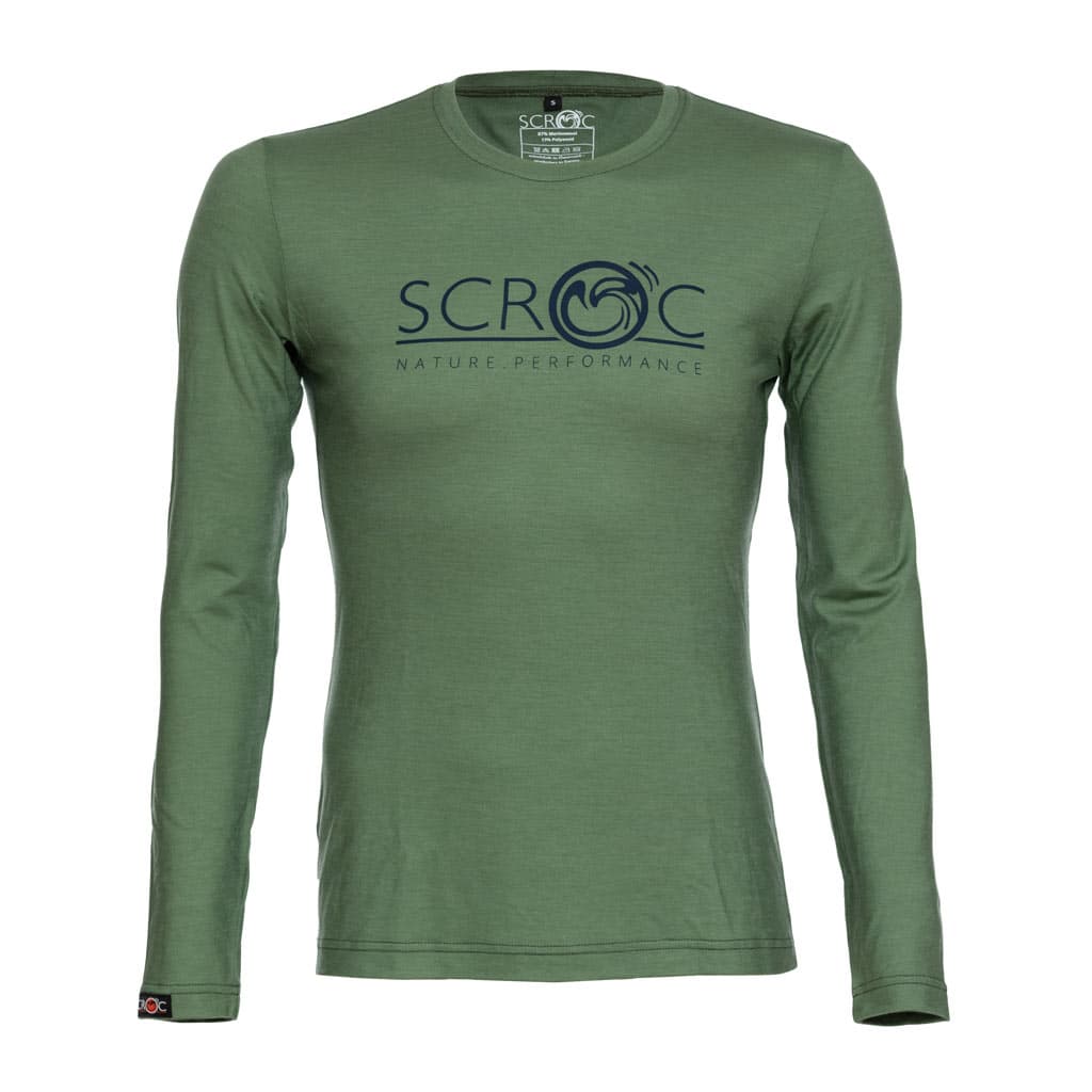 sMerino 155 Shirt Brako langarm Olivgrün L