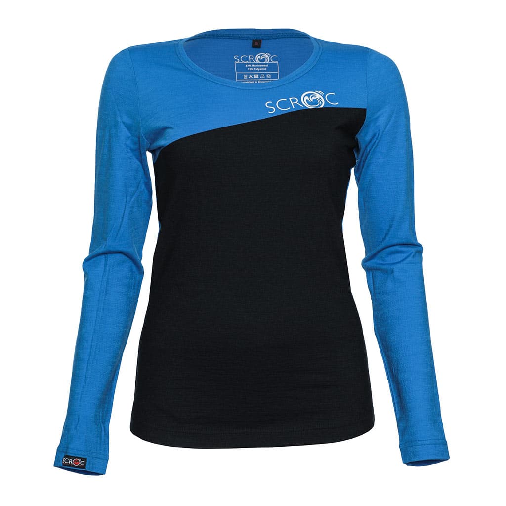 sMerino 160 Shirt Dukolora langarm w Blau L